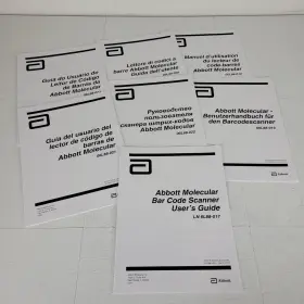 Ln6l88-017 Abbott Molecular Bar Code Scanner User Guide Multilanguage Manual Set