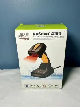Nuscan4100b Adesso Nuscan 4100b Bluetooth Ccd Barcode Scanner New Open Box