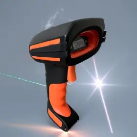 Alacrity 445034576542 Upgraded 2d Industrial Barcode Scanner With Wireless Charging Stand 1968ft