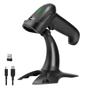 Alacrity 719986640017 Bluetooth Barcode Scanner Stand 1d Hands-free Scanning 3-in-1 2.4ghz