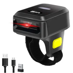 Alacrity 719986640024 2d Wireless Ring Barcode Scanner Portable Bluetooth Wearable Finger