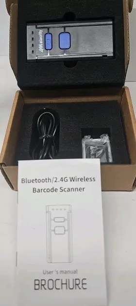 Bsr-2877cb-bk Alacrity Mini Portable Wireless Bluetooth Barcode Scanner For Android Ios