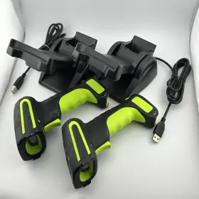 Hmj-2020r Alacrity Usb 2d Barcode Scanners With Dock Chargers Used