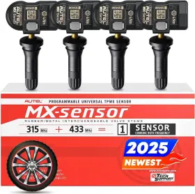 Autel 849438018160 Tpms Sensor Set Of 4 Mx-sensor 2in 1 315mhz 433mhz Press-in Univer