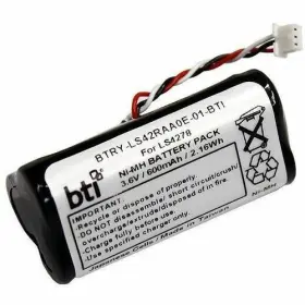 Btry-ls42raa0e-01-bti Battery Technology Inc. Btryls42raa0e01bti Bti 3.6v 600mah 2.16wh Nimh Scanner For Zebra Btry