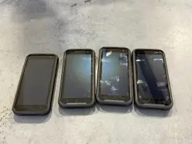 Ef550r Bluebird Lot Of 4 Mobile Computer And Barcode Scanners