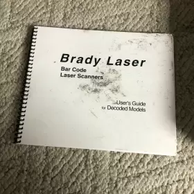 Hs-5055d Brady 61980 Vtg Usa Bar Code Scanner Model With Guide O3 #2