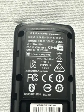 A16642bsnun01 Cipher Labs Cipherlab 1664 Scanner 2d Bluetooth Ios And Android Working Condition #2