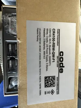 Cr4100-rbw-qc-f1 Code Corporation Barcode Scanner Windows Phone No Charger #2