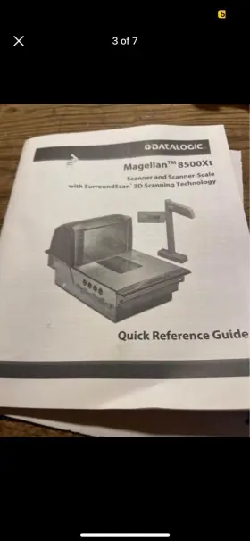 8500xt Datalogic 8505 Magellan Scanner Scale With Power Cord And Cables #2