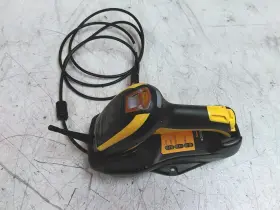 Pm9100 Datalogic 910rb Defective Powerscan Barcode Scanner And Base As-is