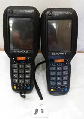 945250003 Datalogic Lot Of 2 Falcon X3 Handheld Scanner With Dock As Pictures