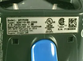 Gd4110-bk-c249 Datalogic Handheld Barcode Scanner Gryphon #2