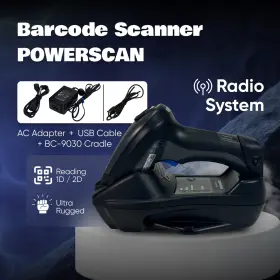 Pm9500-d910rb Datalogic Powerscan Barcode Scanner With Cradle And Bundle - Similar To