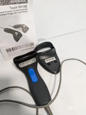 Td1100 Datalogic Touch Corded Handheld Bar Code Reader With Manual - Free Shipping #3