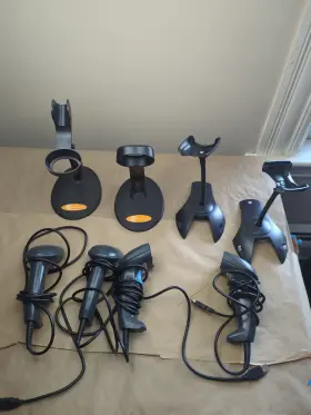 Emspod Xb-2055a Lot Of 4 Hand Scanners Barcode Retail Usb Hookup Power Tested Read