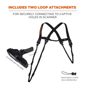 3132 Ergodyne 720476191339 Squids Barcode Scanner Harness Tethering Lanyard For Bar Code Scanners #3
