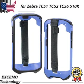 Sg-tc5x-exonhs-01 Excemo Protective Cover Case For Zebra Tc51 Tc52 Tc56 Tc57 Tc510k Sg-tc5x-exo1-01 Blue