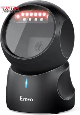 Eyoyo 445028214283 Barcode Scanner Qr 2d Hands-free Omnidirectional Automatic Sensing Scanni