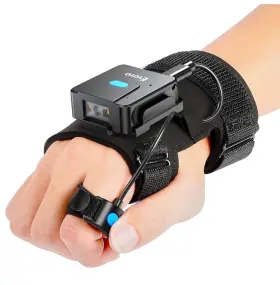 At001 Eyoyo Wearable Handglove Qr Barcode Scanner 2d Finger Ring Bluetooth Code Reader