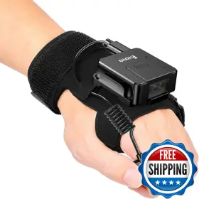 B0dg8ss15z Eyoyo 2d 1d Wearable Glove Barcode Scanner Bluetooth Ring Finger Wireless Qr