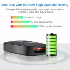 Ey-009 Eyoyo Wireless Bluetooth 1d Screen Scanning Scanner Usb Barcode Reader For Phone #2
