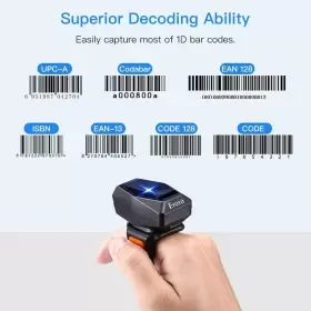 Ey-016l Eyoyo Wireless Finger Ring Barcode Scanner Bluetooth Reader For Android Ios Book #3