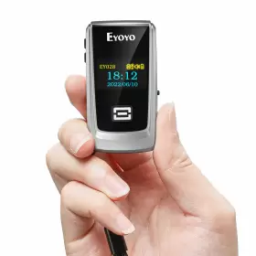 Ey-028 Eyoyo Wireless Bluetooth Mini 2d Barcode Scanner With Lcd Display Qr Code