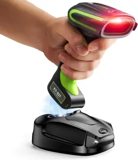 Ey-037 Eyoyo 2d Qr Industrial Barcode Scanner Wireless Charging Stand Heavy Duty Ip65