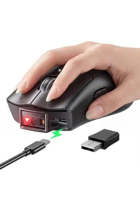 Ey-045 Eyoyo 2-in-1 Mouse Scanner Wireless Portable Usb Barcode W Ergonomic Grip
