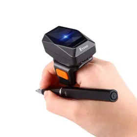 Ityh0573fbm Eyoyo 2d Finger Ring Barcode Scanner Mini Wearable 3-in-1 Usb Wired And 2.4g Wi