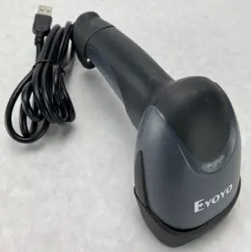 St6600 Eyoyo Handheld Wired Usb Barcode Scanner Gray Tested