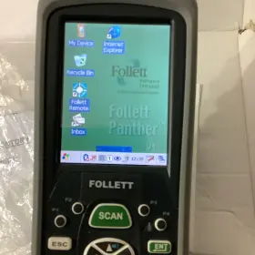 30307-002838e Follett Panther Dolphin 7600 Adaptus 5.0 Handheld Barcode Scanner Tested Working #2