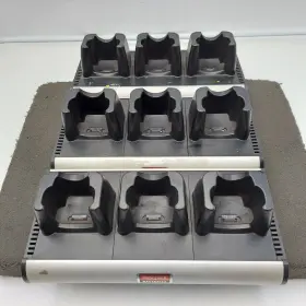 Hch-3030 Global Technology Systems Lot Of 3 Three Bay Motorola Cradle Charger