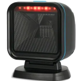 Rf-80 Guangzhou Xunbao Electronics Technology Co.ltd 2d 1d Qr Desktop Barcode Scanner Obz Omnidirectional Automatic Sensing Usb