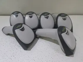 30204-0129s Hhp Lot Of 6 Hand Held Products Wired Barcode Scanners