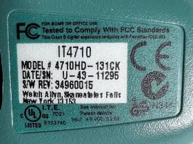 4710hd-131ck Hhp Welchallyn Barcode Reader #3
