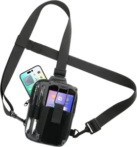Homakover 604348767818 Scanner Holster Universal Barcode Chest Harness Grey
