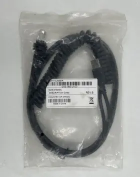 Cab-1900-unc3 Honeywell Usb Coiled Data Cable 3m Genuine 3800g Scanner