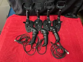 L51586-001 Hp Hsn-dl01 Lot Of 3 Genuine Imaging Usb Barcode Scanner With 4 Stands