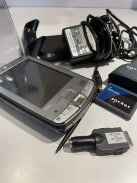 Hx2000 Hp Ipaq Pocket Pc Socket Barcode Scanner Sled Dock Stylus Tested Works