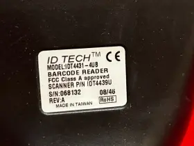 Idt4431-4ub Id Tech Barcode Scanner Reader - Tested #3