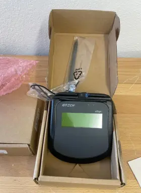 Idua-012500-c1 Id Tech Lot Of 2 Idtech Usign 200 Idua-012500 Electronic Signature Capture Pad With Stylus
