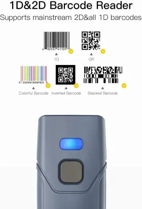 Bcst-40 Inateck Bluetooth 5.0 2d Barcode Scanner Usb Read On Screen Long Range #3