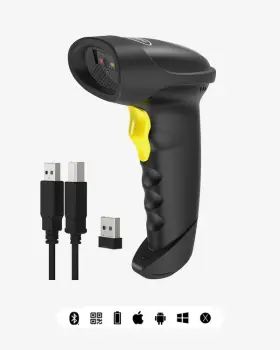 Bcst-50 Inateck 2d Wireless Bluetooth Barcode Scanner Black