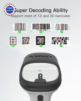 Bcst-72-g Inateck Wireless Bluetooth Qr Code Scanner 180 Day Battery Fast Accurate Bcst-72