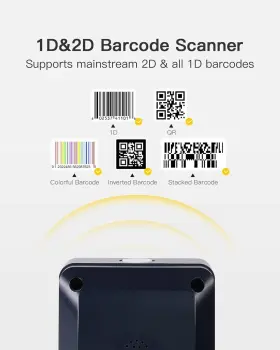 Bcst-81 Inateck 1d/2d Imager Presentation Omni-directional Barcode Scanner Qr Code Stand #2