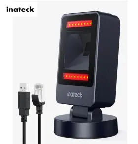 Bcst-81 Inateck 1d/2d Imager Presentation Omni-directional Barcode Scanner Qr Code Stand
