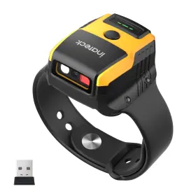N6022-bk Inateck New Wearable 2d Barcode Scanner Hands-free Watch Qr Reader Voice Control