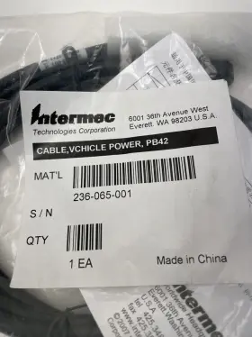 236-065-001 Intermec Vehicle Dock Split Y Power Cable For Ck60 Cn3 Cn4 New #3